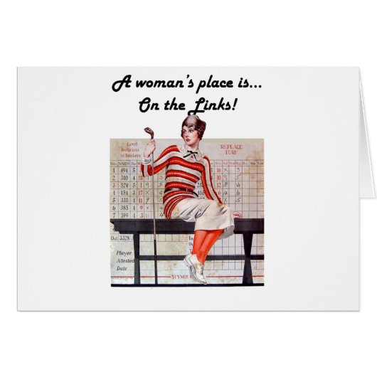 Woman at the links (Front Horizontal)