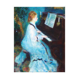 Woman at the Piano Canvas Print