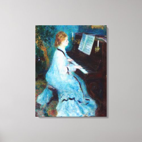 Woman at the Piano Canvas Print