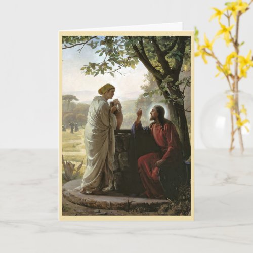 Woman at the Well Religious  Card