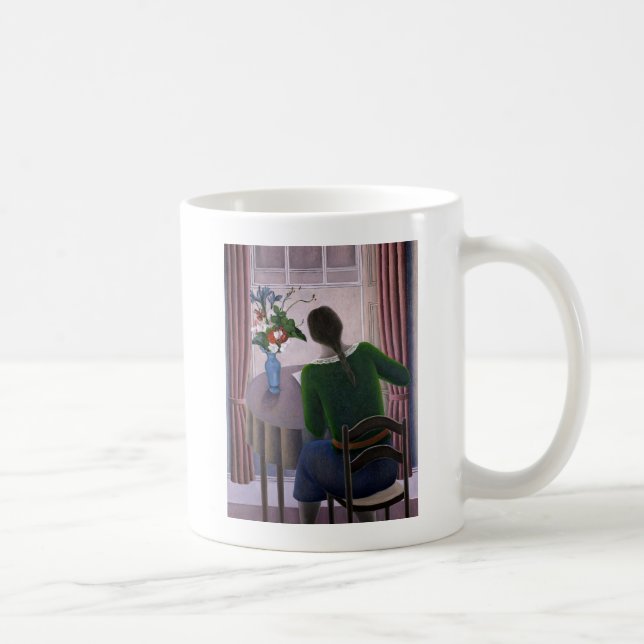Woman at Window 1998 Coffee Mug (Right)