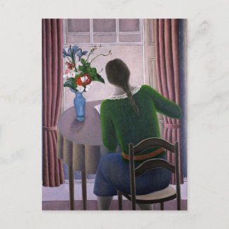 Woman at Window 1998 Postcard