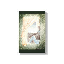 "Woman At Window" Art On Canvas