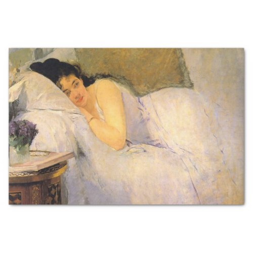 Woman Awakening by Eva Gonzales Tissue Paper