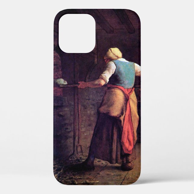 Woman Baking Bread, Jean-Francois Millet Case-Mate iPhone Case (Back)