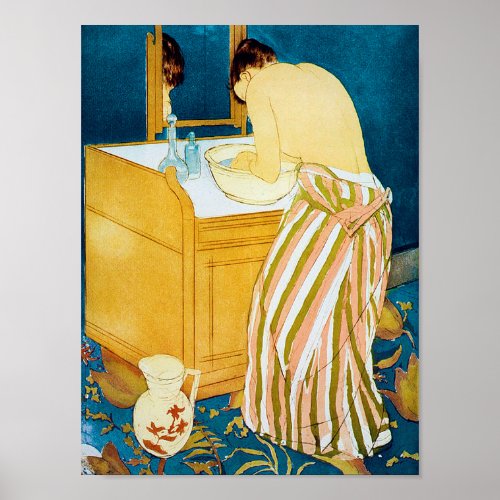 Woman Bathing Mary Cassatt Poster