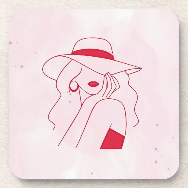 Woman Beverage Coaster (Front)