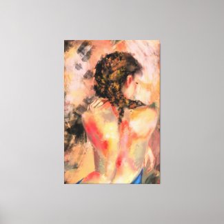 Woman Body Canvas Print Seductive Lady