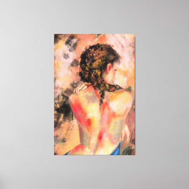 Woman Body Canvas Print Seductive Lady (Front)