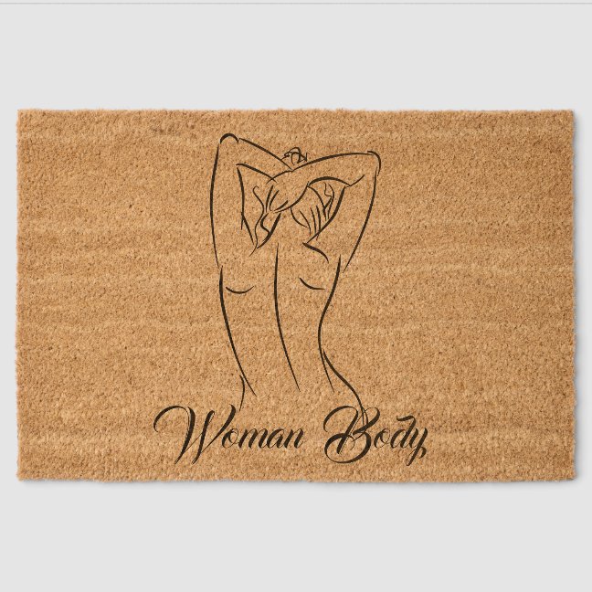 Woman Body contouring spray tan spa Beauty Fiber Doormat