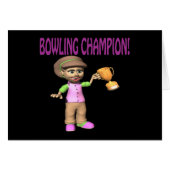 Woman Bowling Champion (Front Horizontal)