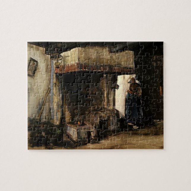 Woman by a Hearth by Vincent van Gogh Jigsaw Puzzle (Horizontal)