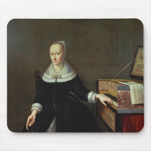 Woman by a Virginal Mouse Pad (Front)