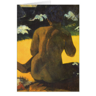 Woman by the Sea by Paul Gauguin, Vintage Fine Art