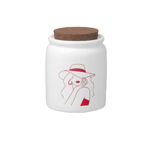 Woman Candy Jar