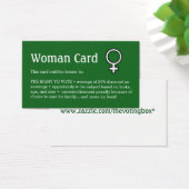 Woman Card, Business, 3.5" x 2.0", 100 pack (Desk)