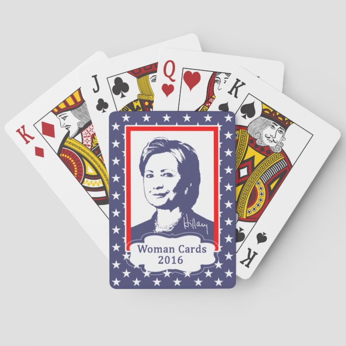 Woman Cards Hillary Clinton Womancard Playing Card
