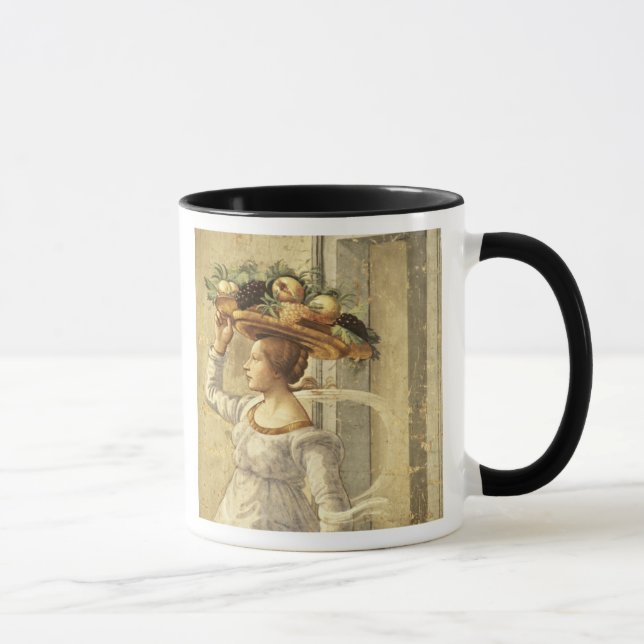 Woman carrying Fruit, from the Birth of St. John t Mug (Right)