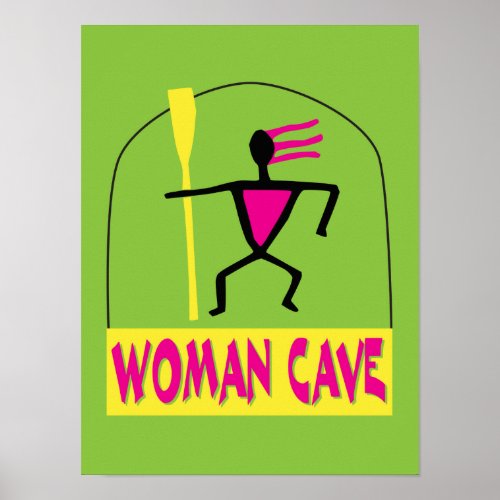 Woman Cave sign or poster