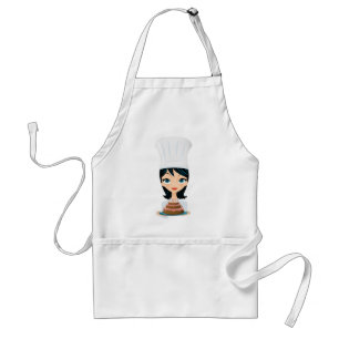 Woman chef Birthday cake Adult Apron