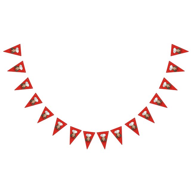 Woman Chef Bunting Flags (All)