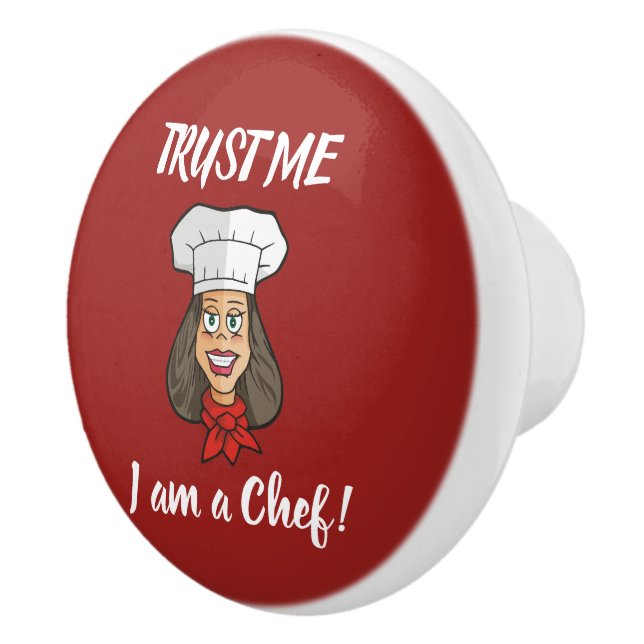 Woman Chef Ceramic Knob (Right)