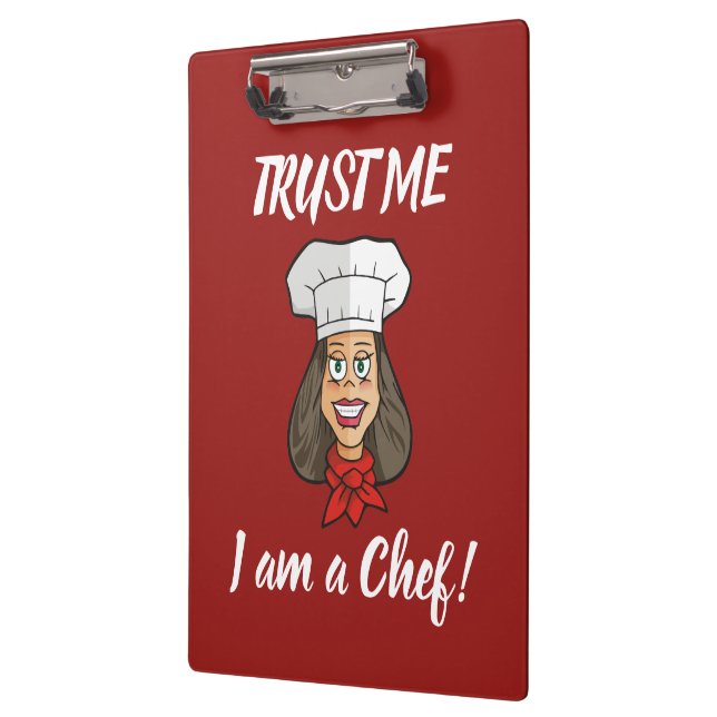 Woman Chef Clipboard (Left)