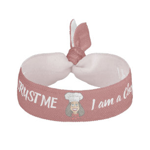Woman Chef Elastic Hair Tie