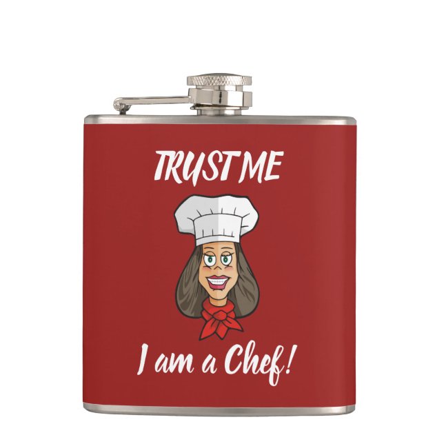 Woman Chef Flask (Front)