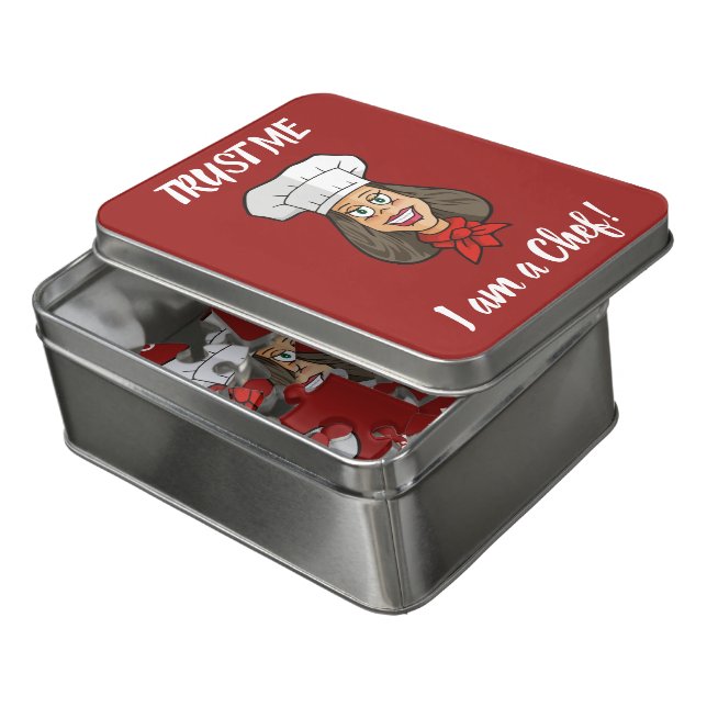 Woman Chef Jigsaw Puzzle (Lid Open)