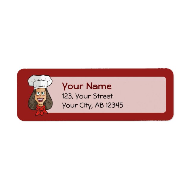 Woman Chef Label (Front)