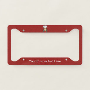 Woman Chef License Plate Frame