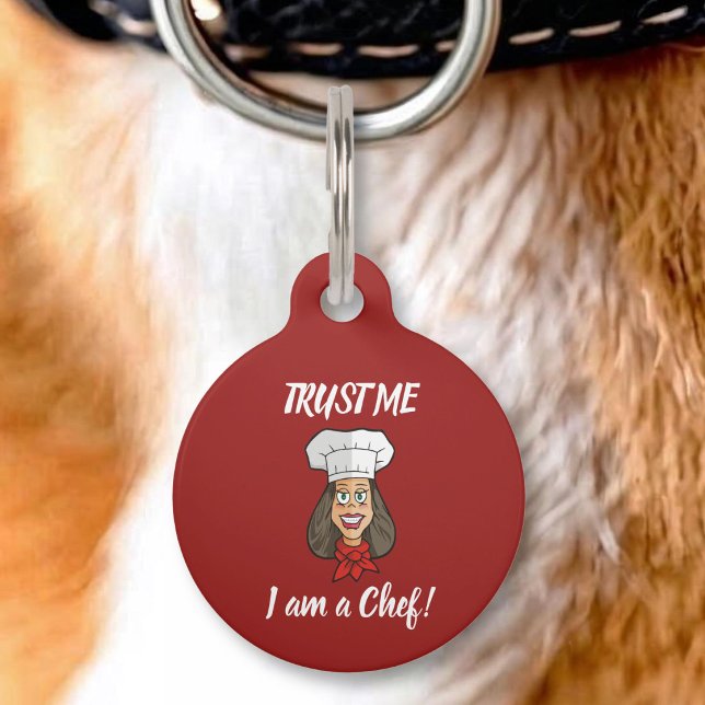 Woman Chef Pet ID Tag (Creator Uploaded)