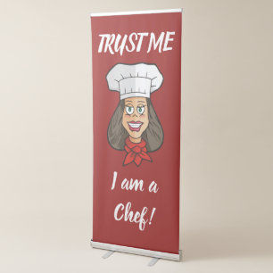 Woman Chef Retractable Banner