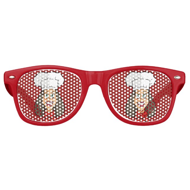 Woman Chef Retro Sunglasses (Front)