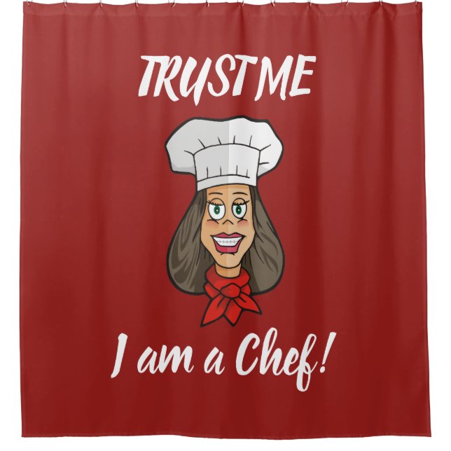 Woman Chef Shower Curtain (Front)