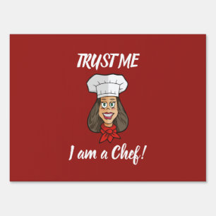 Woman Chef Sign