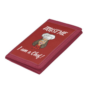 Woman Chef Tri-fold Wallet