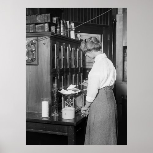 Woman Chemist 1910s Poster