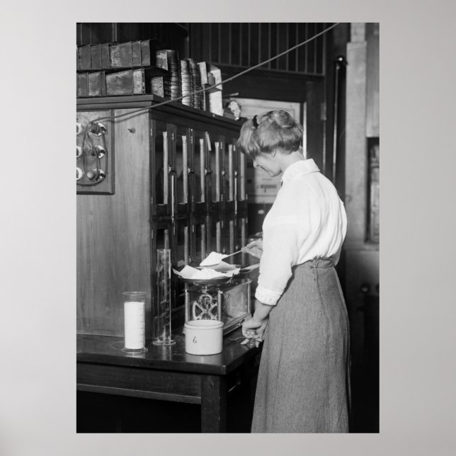 Woman Chemist, 1910s Poster (Front)