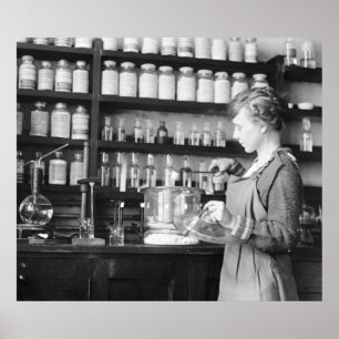 Woman Chemist, 1919 Poster
