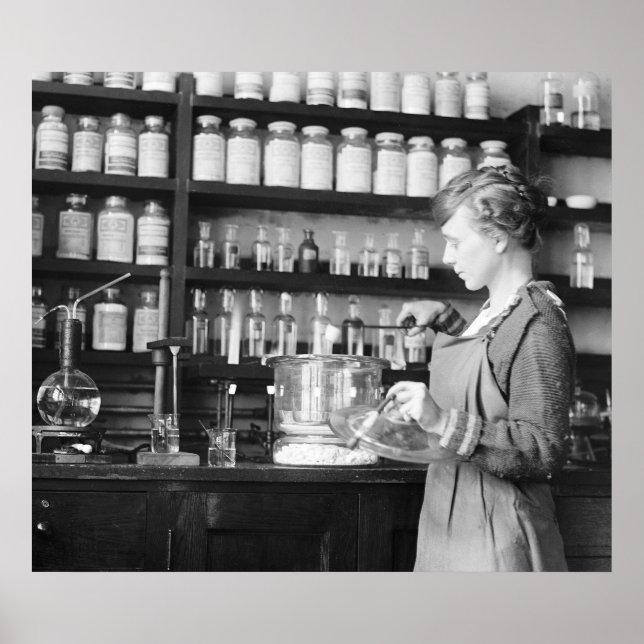 Woman Chemist, 1919 Poster (Front)