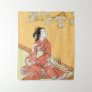 Woman & Cherry Blossoms #2 Tapestry