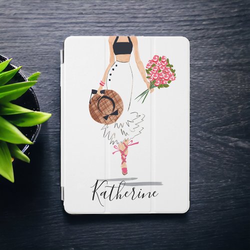 Woman Chic Fashion Stylish Skirt Flowers Custom iPad Air Cover