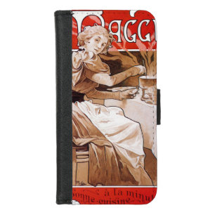 Woman Cooking, Alphonse Mucha iPhone 8/7 Wallet Case