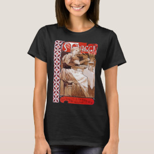 Woman Cooking, Alphonse Mucha T-Shirt