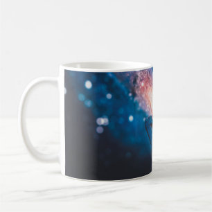 WOMAN COVERING HER FACE USING RIGHT HAND WITH GALA COFFEE MUG