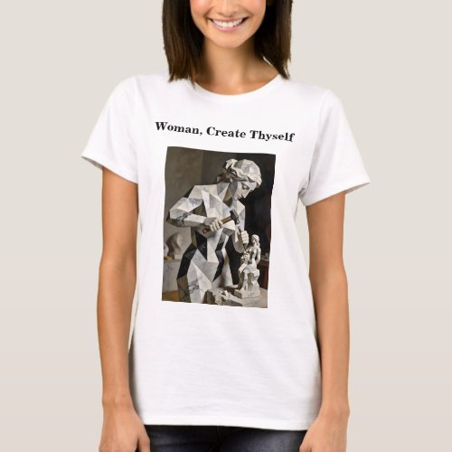 Woman, Create Thyself – Self Constructed Portrait T-Shirt