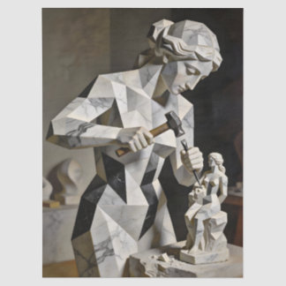 Woman, Create Thyself – Self Constructed Portrait Tissue Paper