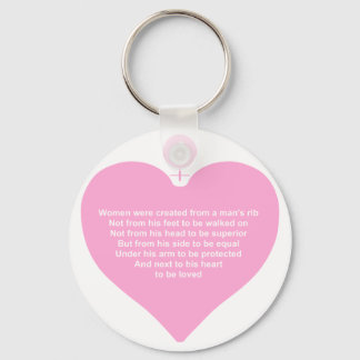 Woman Created Keychain